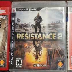 PS3 Resistances Games 1,2,3,