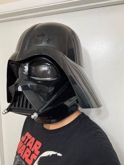 Darth Vader Helmet + Lightsaber