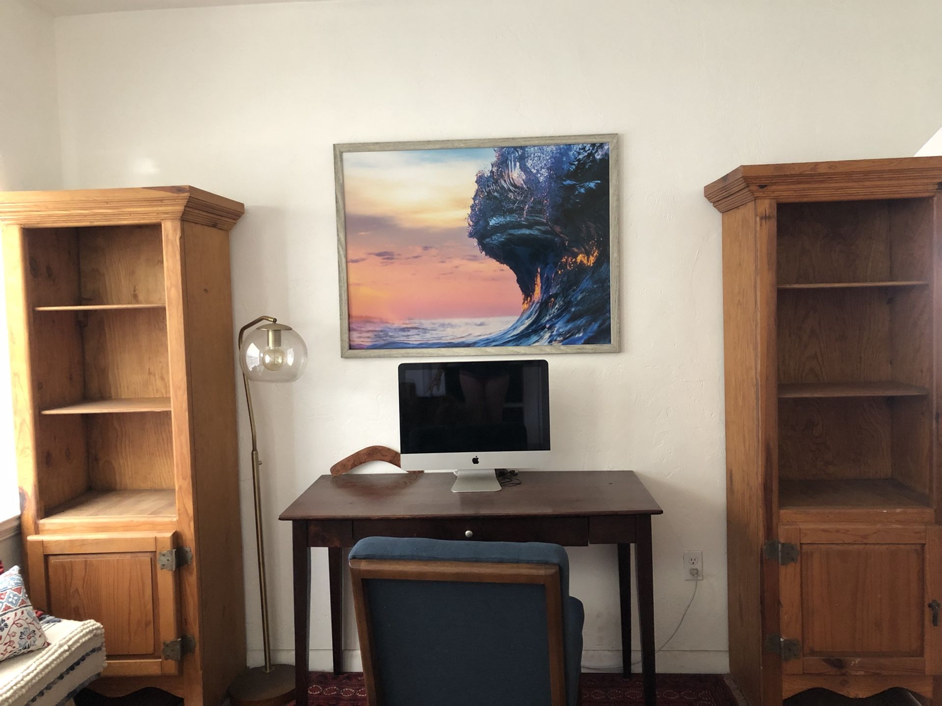 Two beautiful solid wood bookshelves