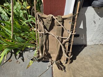Vintage wooden packboard frame for hauling out large items
