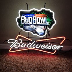 Bud Bowl Neon sign
