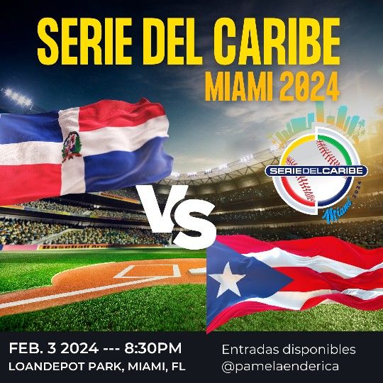 Tickets Serie del Caribe 2024 Dominicana 🇩🇴 Vs Puerto Rico 🇵🇷