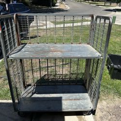 Industrial Trolley Cart Shelves, Heavy Duty Storage Organization