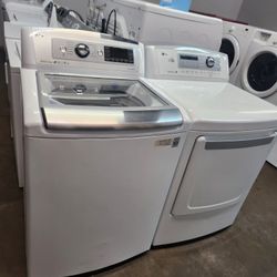 💢💢LG SET STEAM WASHER AND ELECTRIC DRYER WITH WARRANTY 