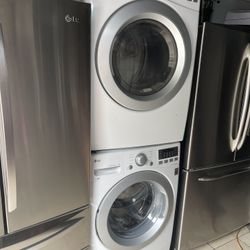 Lg Washing Machine And Electric Dryer 
