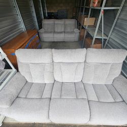 2 Couches With Built-in Recliners