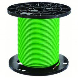 Building Wire: Copper, 6 AWG, 1 Conductors, Stranded, Green