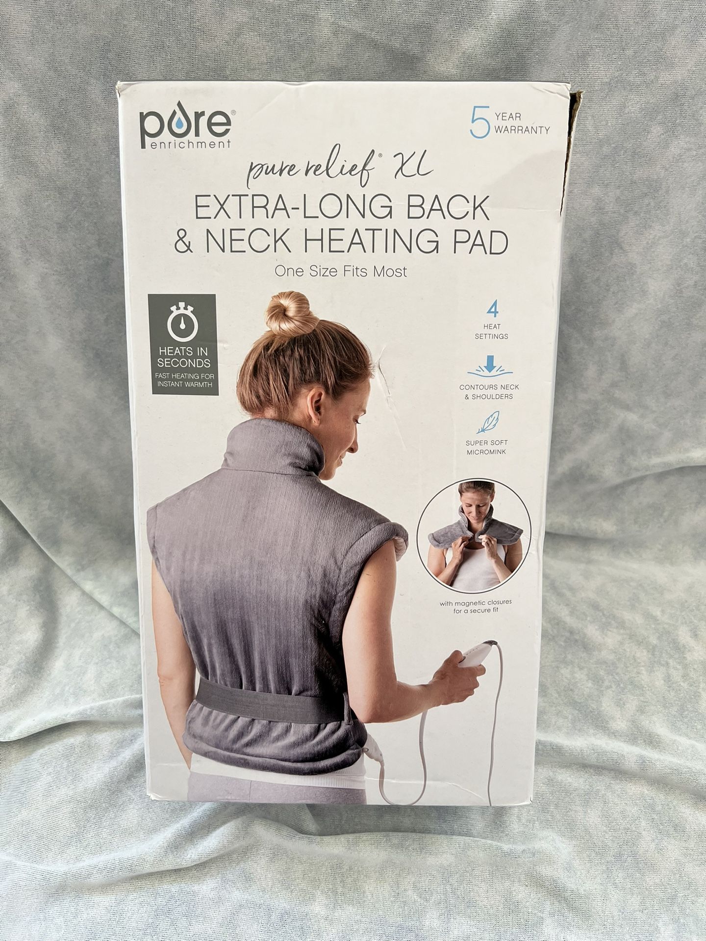 Pure Enrichment PureRelief XL Extra-Long Back and Neck Heating Pad