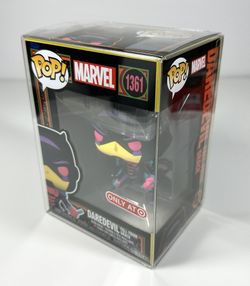 Funko Pop Marvel Blacklight Daredevil 1361 Target exclusive w protector
