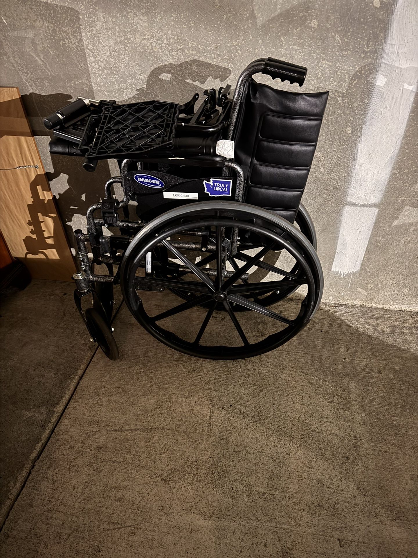 WheelChair -Like New With Foot Pedals