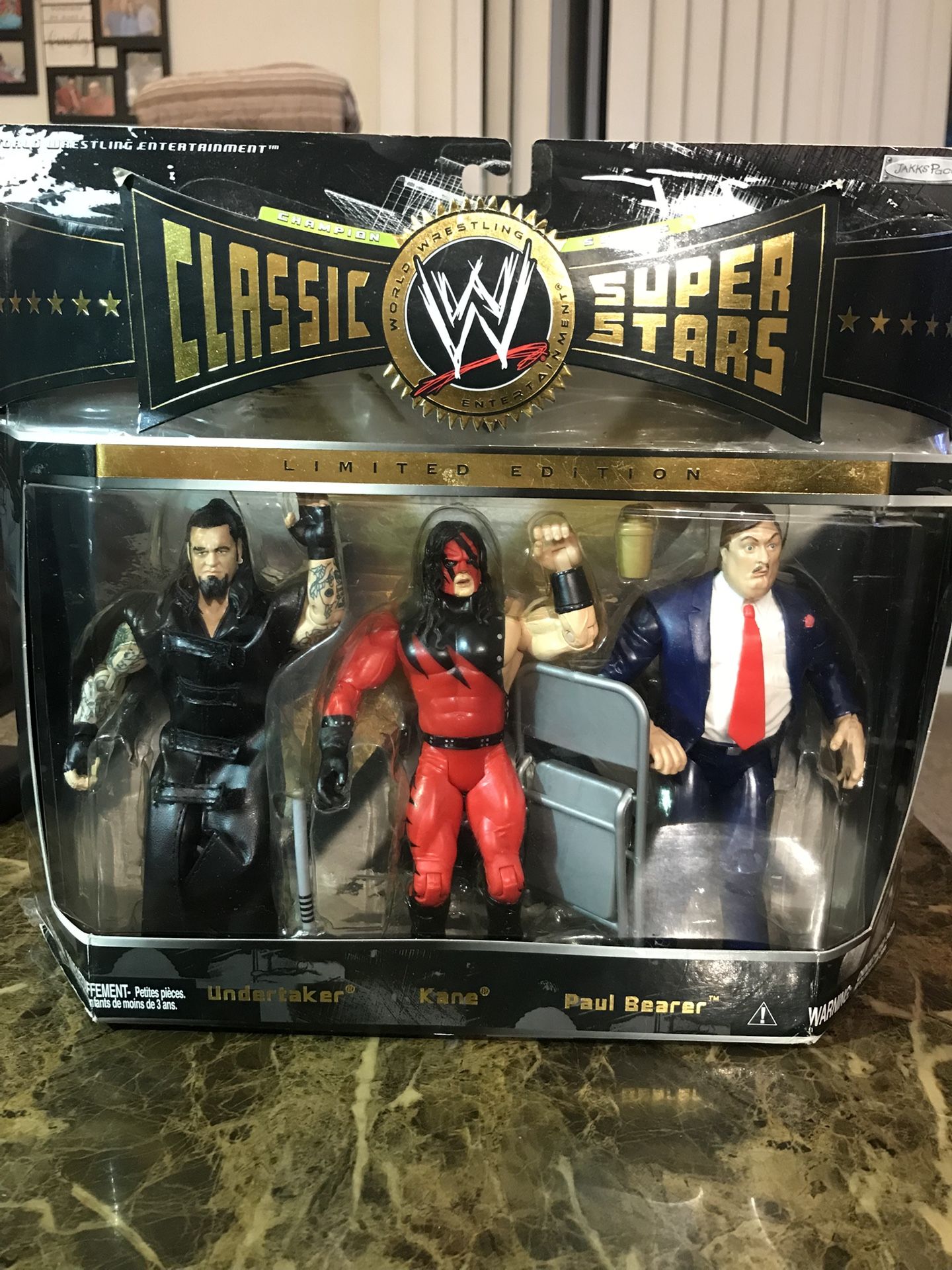 Jakks WWE Classic Superstars 3 Pack Undertaker Kane Paul Bearer - NOT MINT