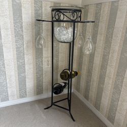 Wine Bottle And Glass Rack