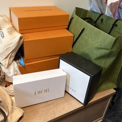 Gucci Louis Vuitton Dior Bags Boxes 