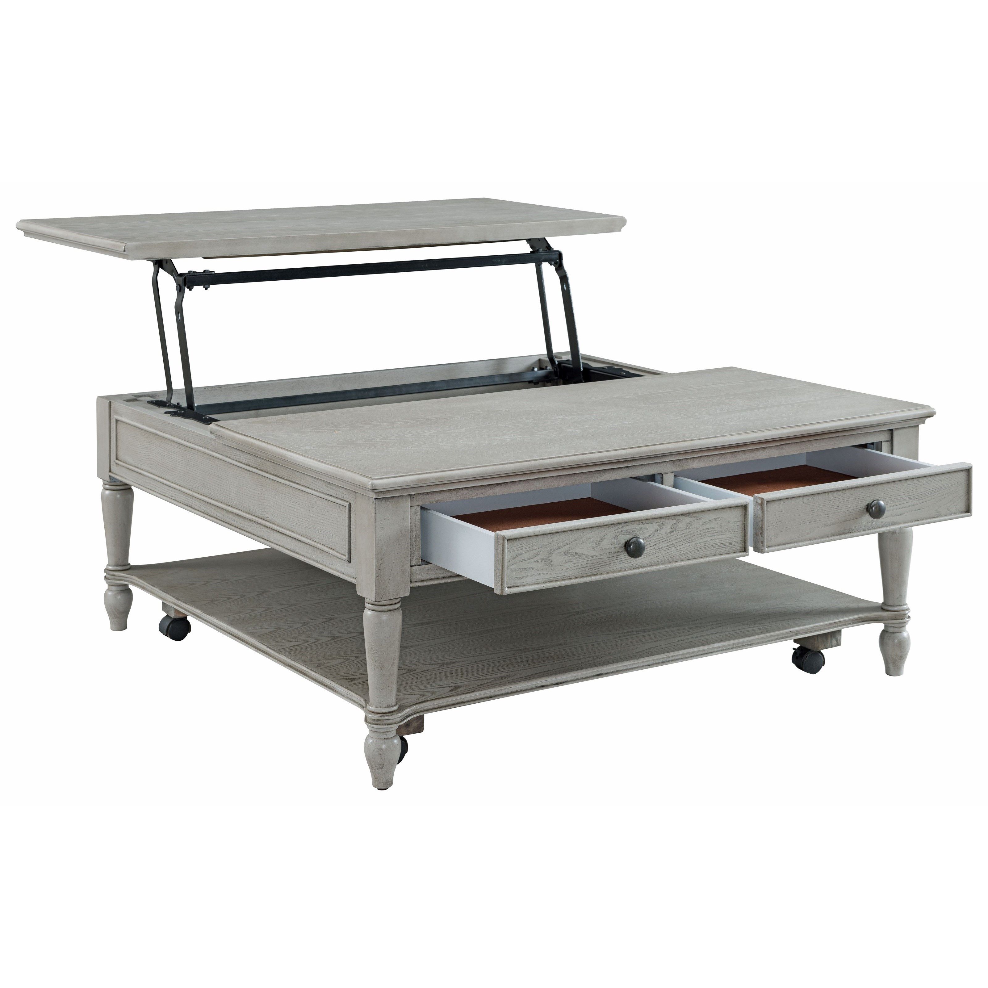 Lift Top Coffee Table, Gray