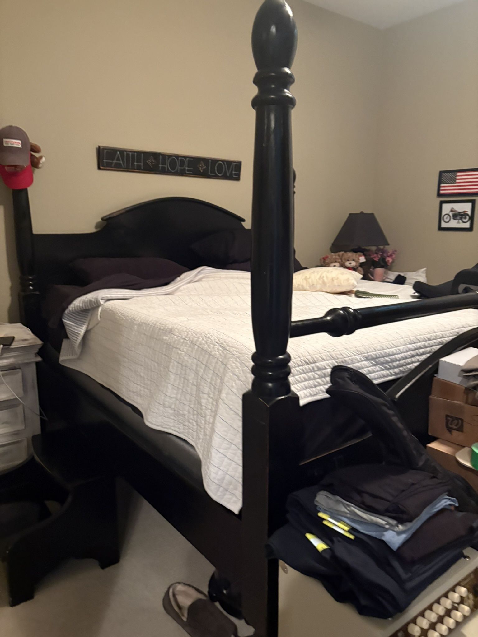 Eddie Bauer King Bed Frame-4 Post
