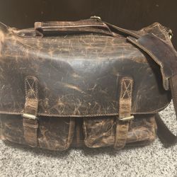 Buffalo Leather Messenger Bag, Custom made