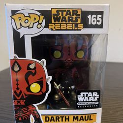 VAULTED EXCLUSIVE Darth Maul Funko Pop Bobblehead #165 Star Wars Rebels Bounty