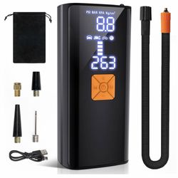 Tire Inflator Portable Air Compressor,Cordless Tire Inflator with Digital LCD 