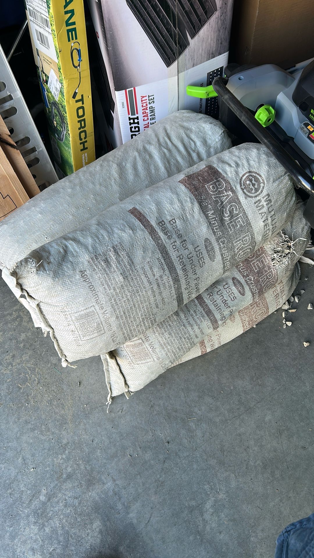 6 Bags 5/8 Minus Base Rock