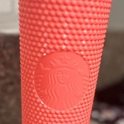 Pink Studded Starbucks Tumbler