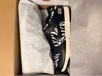 Nike SB Dunk Low OG QS - ‘Quartersnacks Zebra’ Size 10.5 Brand New