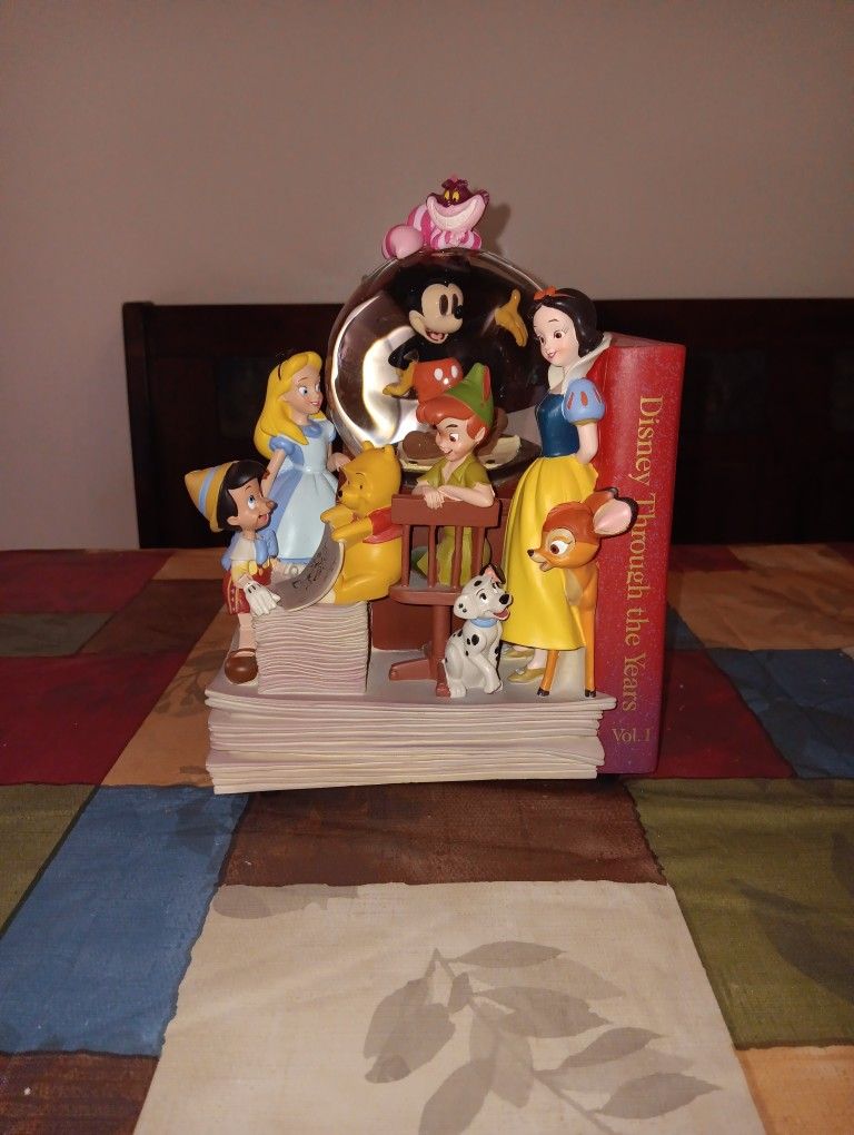 Disney Musical Snow Globe Bookend Vol 1 **Vintage**