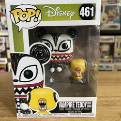 VAULTED Vampire Teddy w/ Duck Nightmare Before Christmas Funko Pop #461 Disney