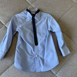 Toddler Blue Shirt And Tie- Size 3T
