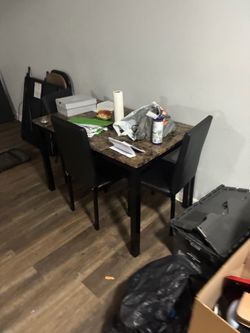 Small Dining Table with 3 Chairs