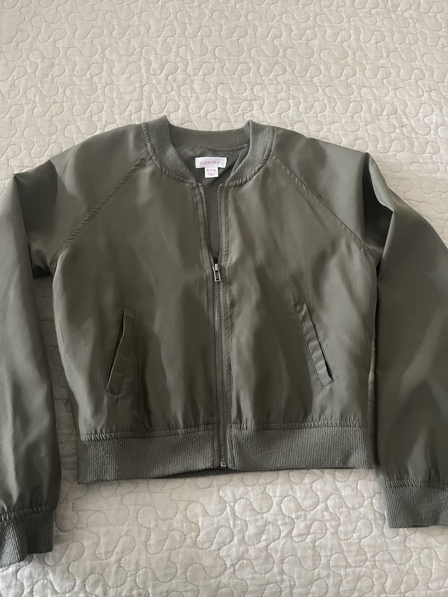 Green bomber Jacket