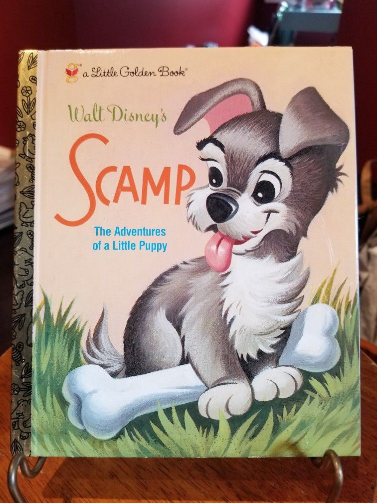 Little Golden Book, Walt Disney's Scamp The Adventures of a Little Puppy