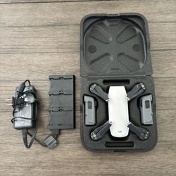 DJI Spark Drone With Case & Two Batteries - Works