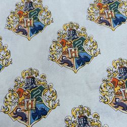 Harry Potter Cotton Fabric, Blue Watercrest By The Yard
