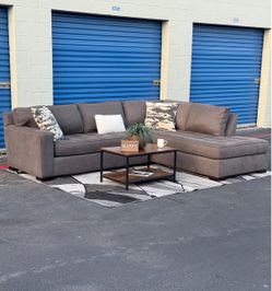 Gray L-Shaped Sectional Sofa