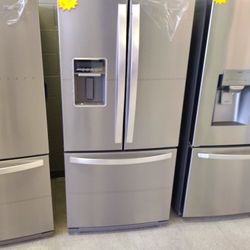WHIRLPOOL APARTMENT SIZE FRENCH DOOR REFRIGERATOR OPEN BOX ITEM   YHX