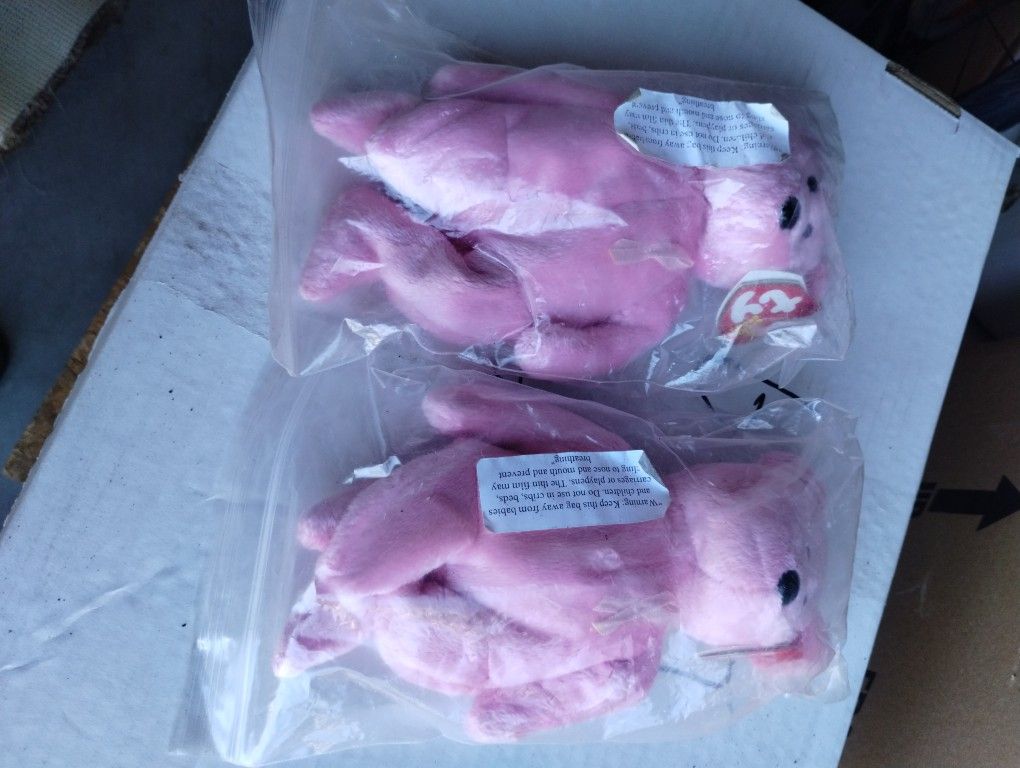Beany Babies Pink Bears