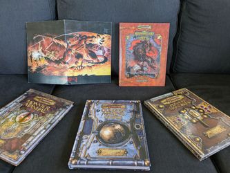 Dungeon Master's Dream bundle: DND 3.5 monster manual, dungeon Masters guide, players handbook, and Shackled City Adventure Book (Rare!)