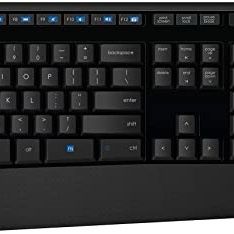 Logitech MK345 Wireless Keyboard and Optical Mouse Combo  Black/Blue New 