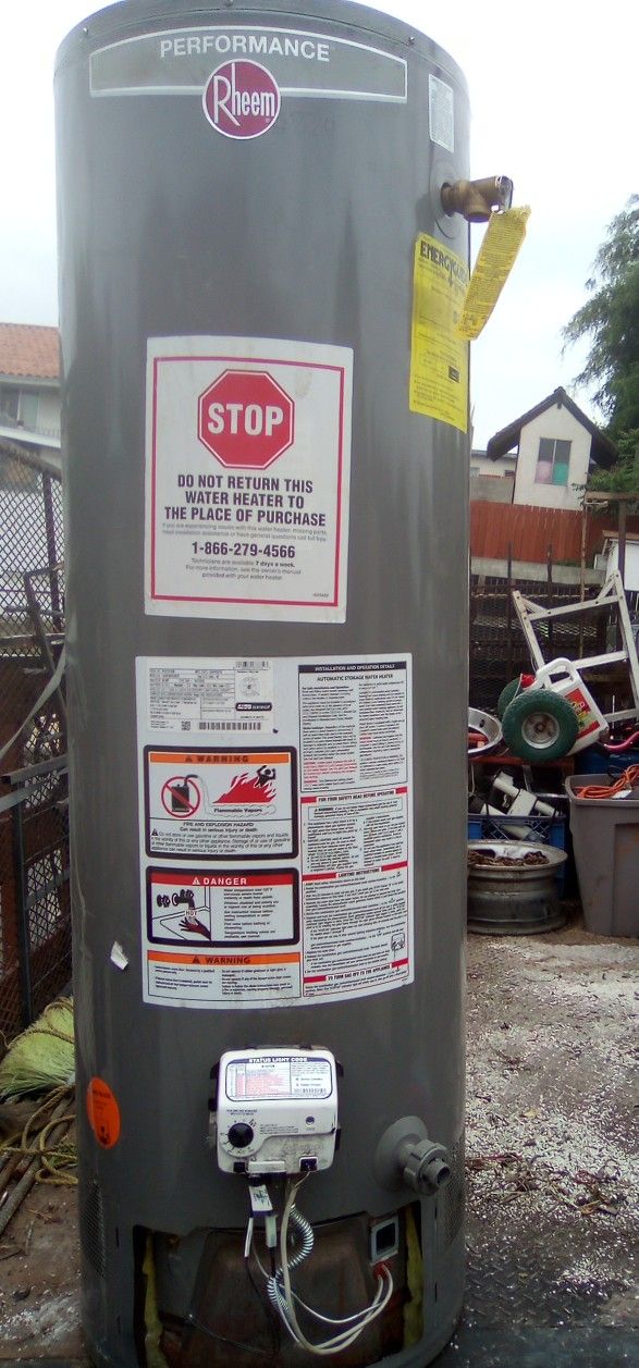 Boiler Calentón De Agua Water Heater 50 Galones Este De Los Ángeles