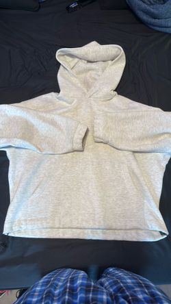 All white hoodie
