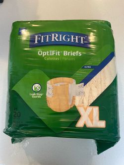New FitRight Adult Briefs & Underwear – Multiple Sizes”