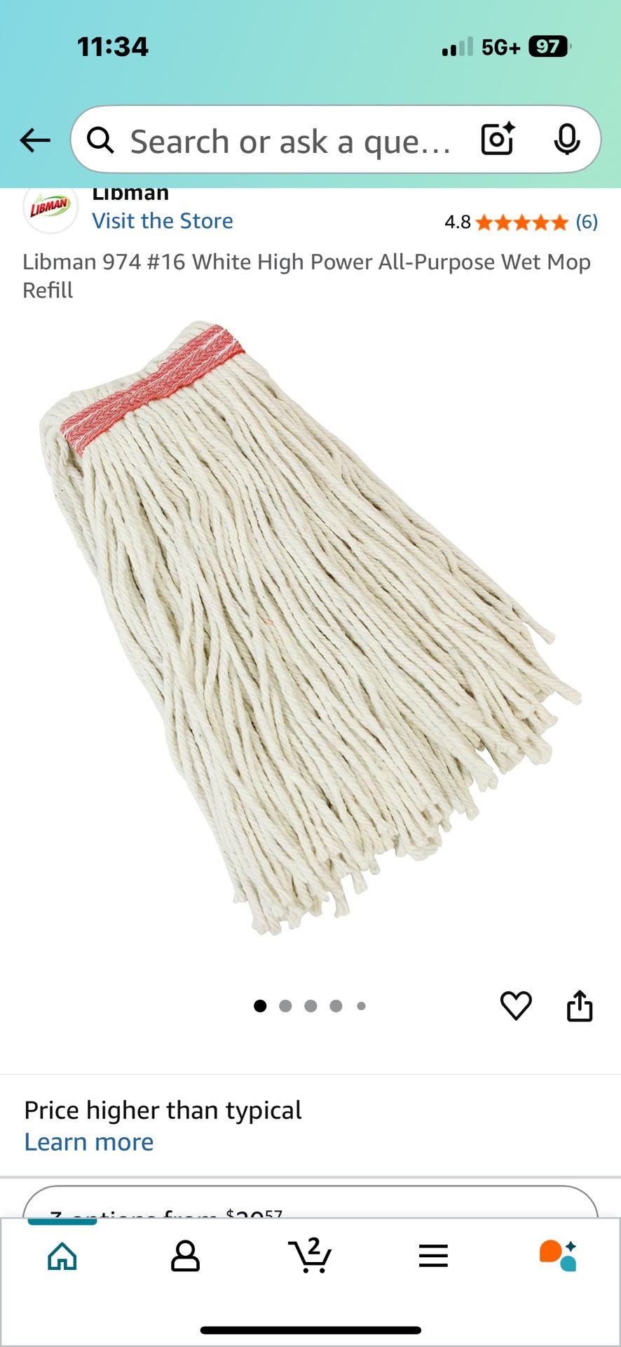 Libman JB Max Mop Head & Handle