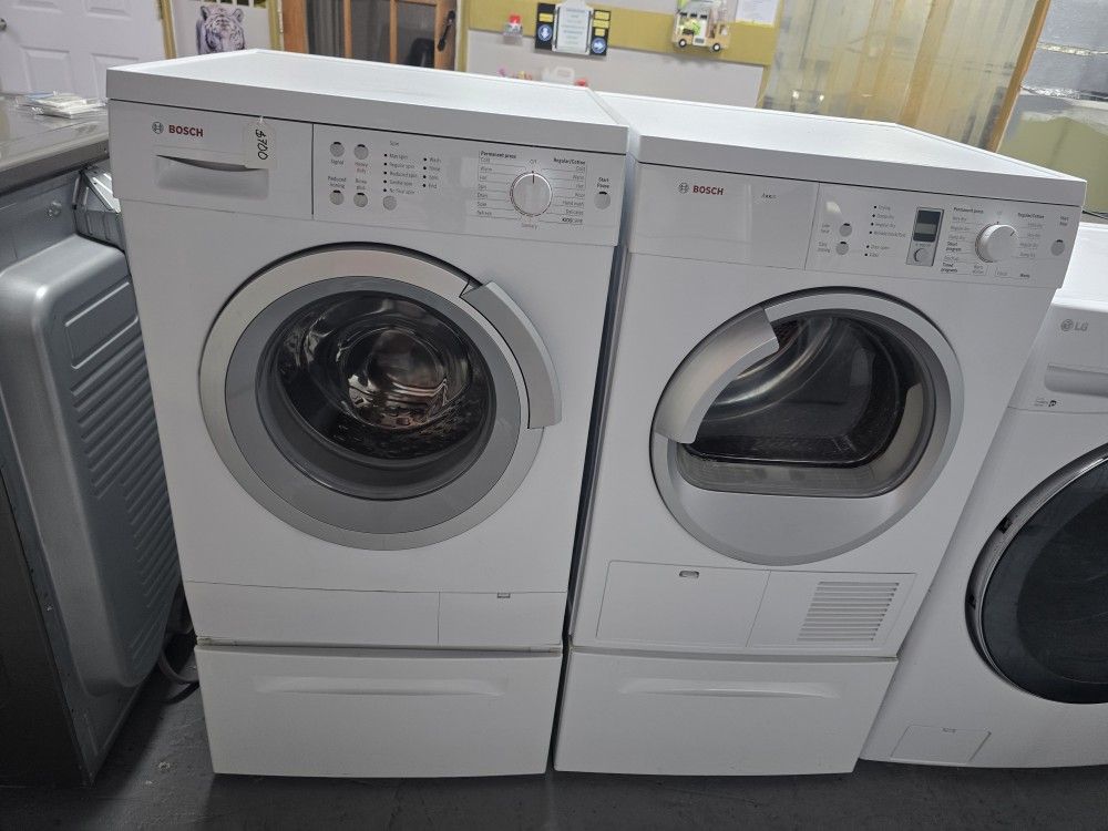 Washer And Dryer Set Bosch W-24inch Small
