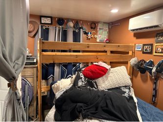 Loft bed solid wood