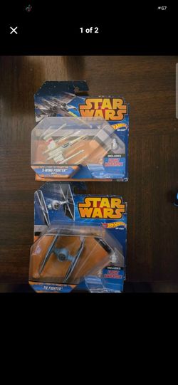 Hot Wheels Star Wars Die-Cast X-Wing & TIE Fighter New