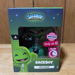 Youtooz PlayStation Sackboy Glow In The Dark Target Vinyl Figure 1698/4000 NEW