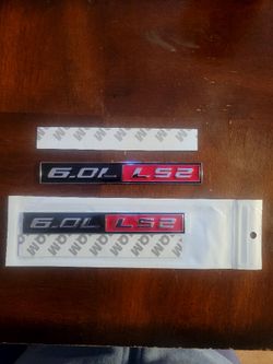 6.0 L LS2 Metal Badge NEW