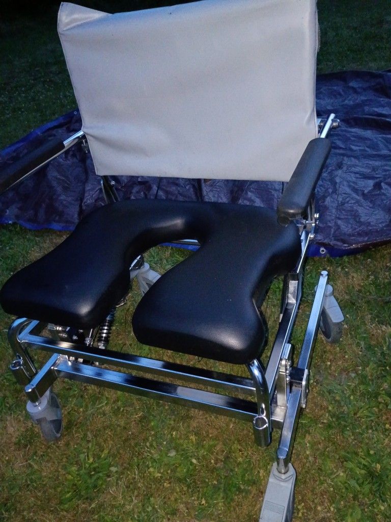Raz Mobile Shower ,Comode Tilt Chair