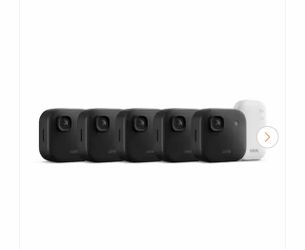 Blink Outdoor 2K+ (Newest Model)-Wireless Smart Security Camera, 2K Video Resolution, Sync Module Core Included 5-Cameras
