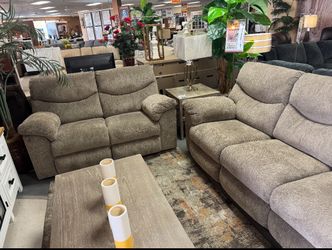 Brand New Ashley Reclining Comfy Sofa Loveseat